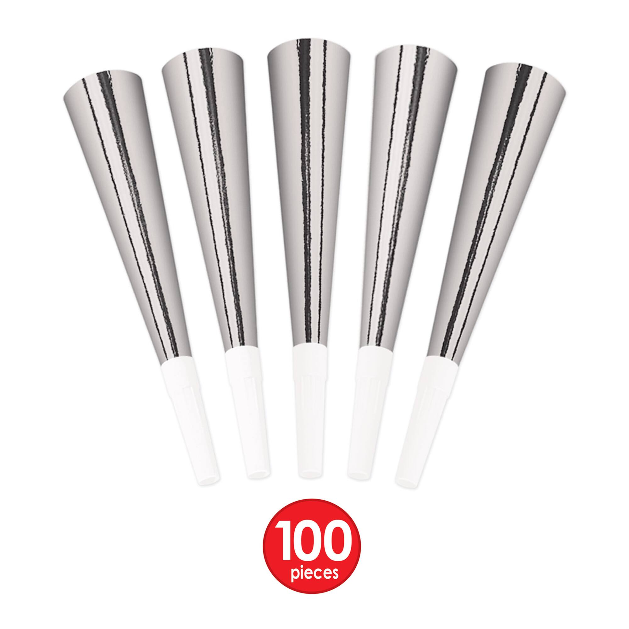 Beistle Black & Silver New Year Showtime Deluxe Party Favor Kit for 100